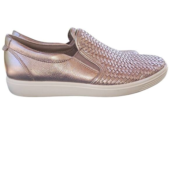 Ecco Women's Metallic Slip-On Loafers - Picture 4 of 10